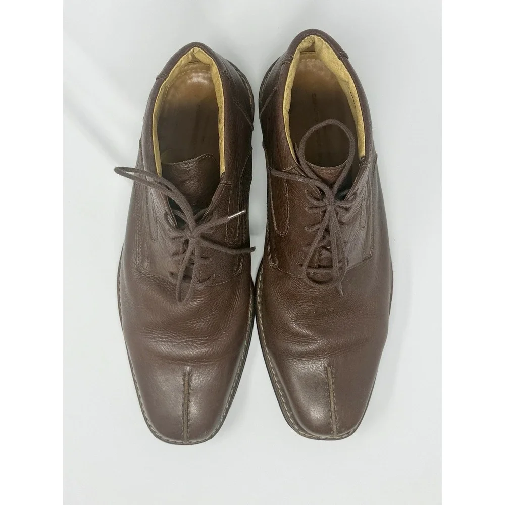 Sandro Moscoloni Soft‎ Pebbled Leather Ankle Boots Brown Size 11.5 D